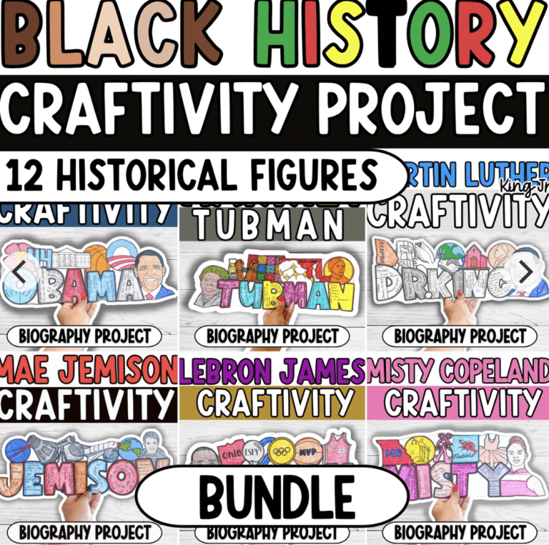 Teacher Noire BHM Activities Bundle