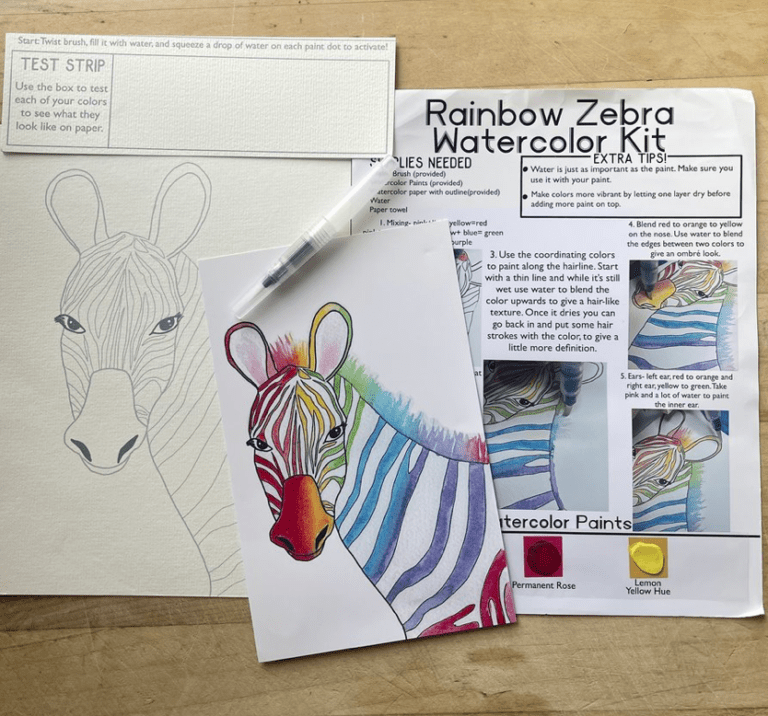 Alexandra N Designs Rainbow Zebra Kit