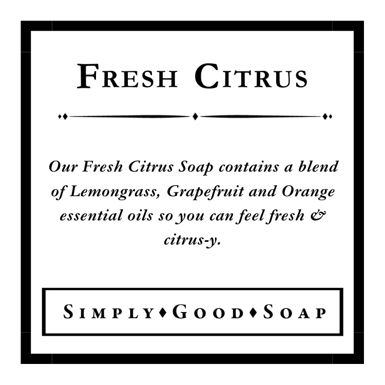 Fresh Citrus Goat Milk Soap