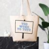 Too Woke to Tote Oversized Tote Mockup
