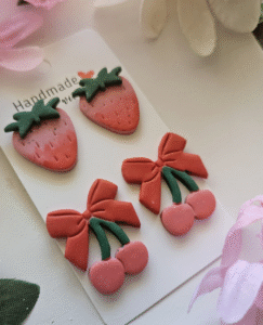 8thandRose Co Strawberry and Cherry Earrings