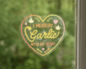 Franki Hanke Handful of Garlic Suncatcher