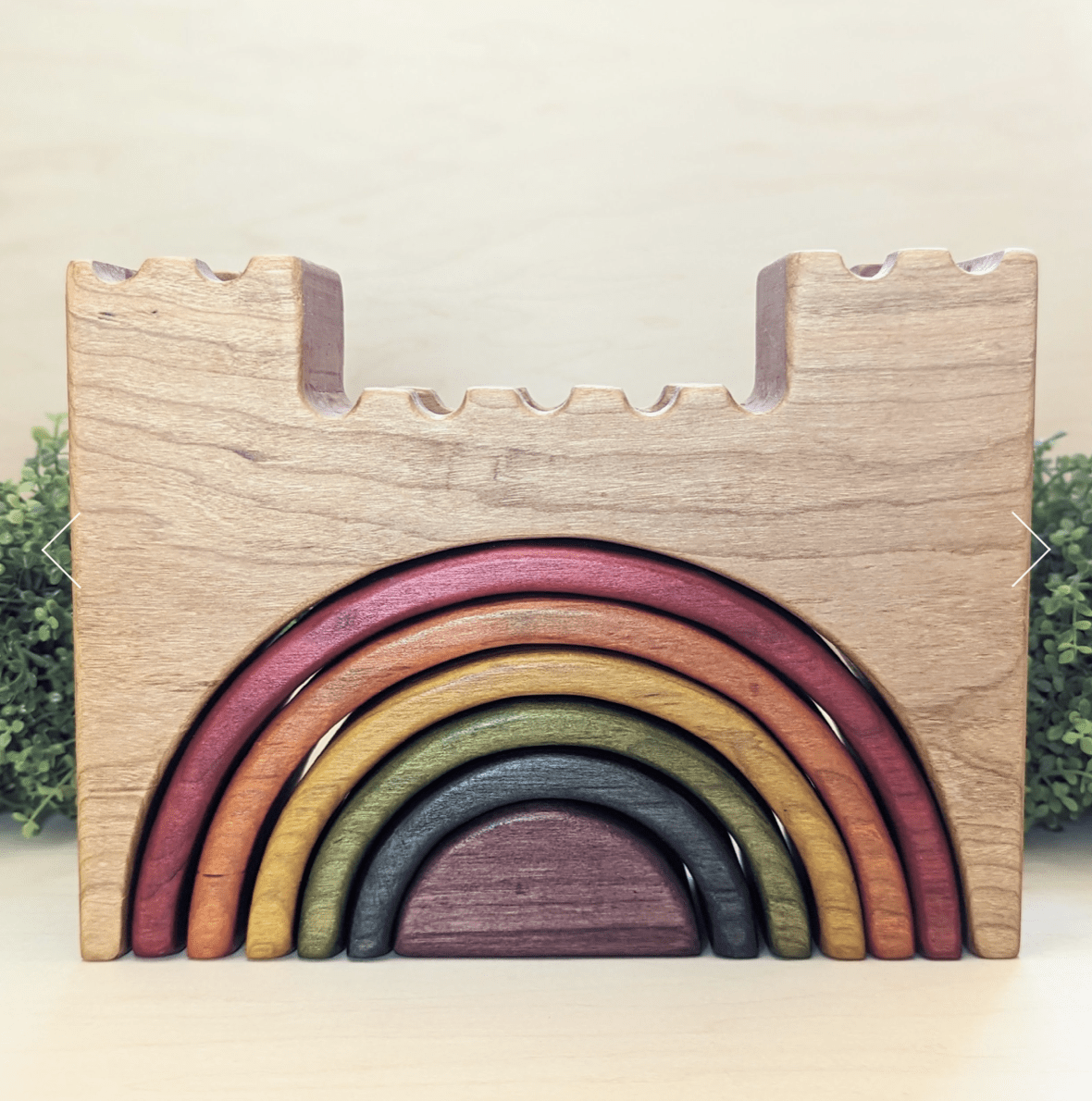 Green Woodwork Rainbow Castle