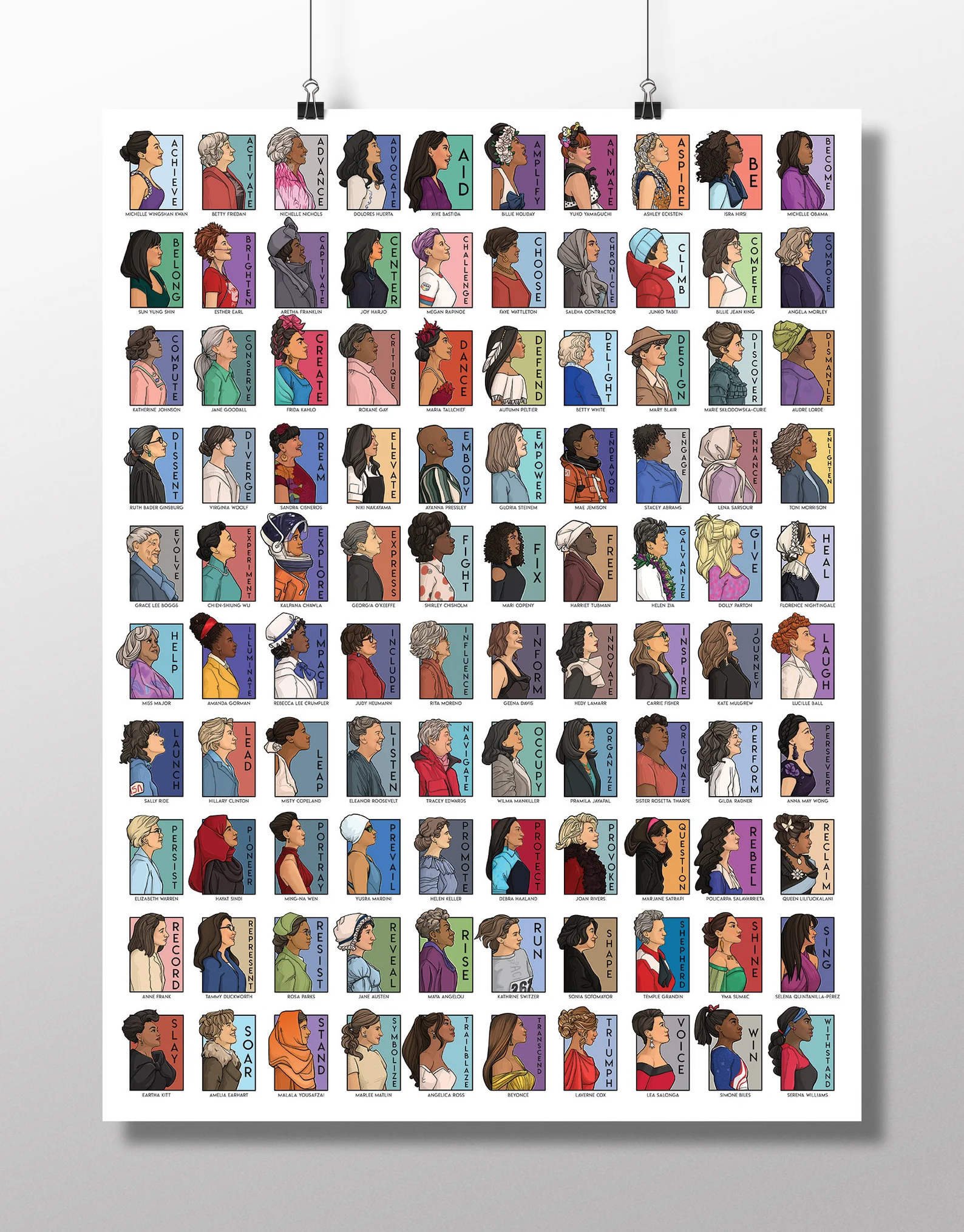 Karen Hallion Illustration She Series -Ultimate Real Women Collection Collage Poster