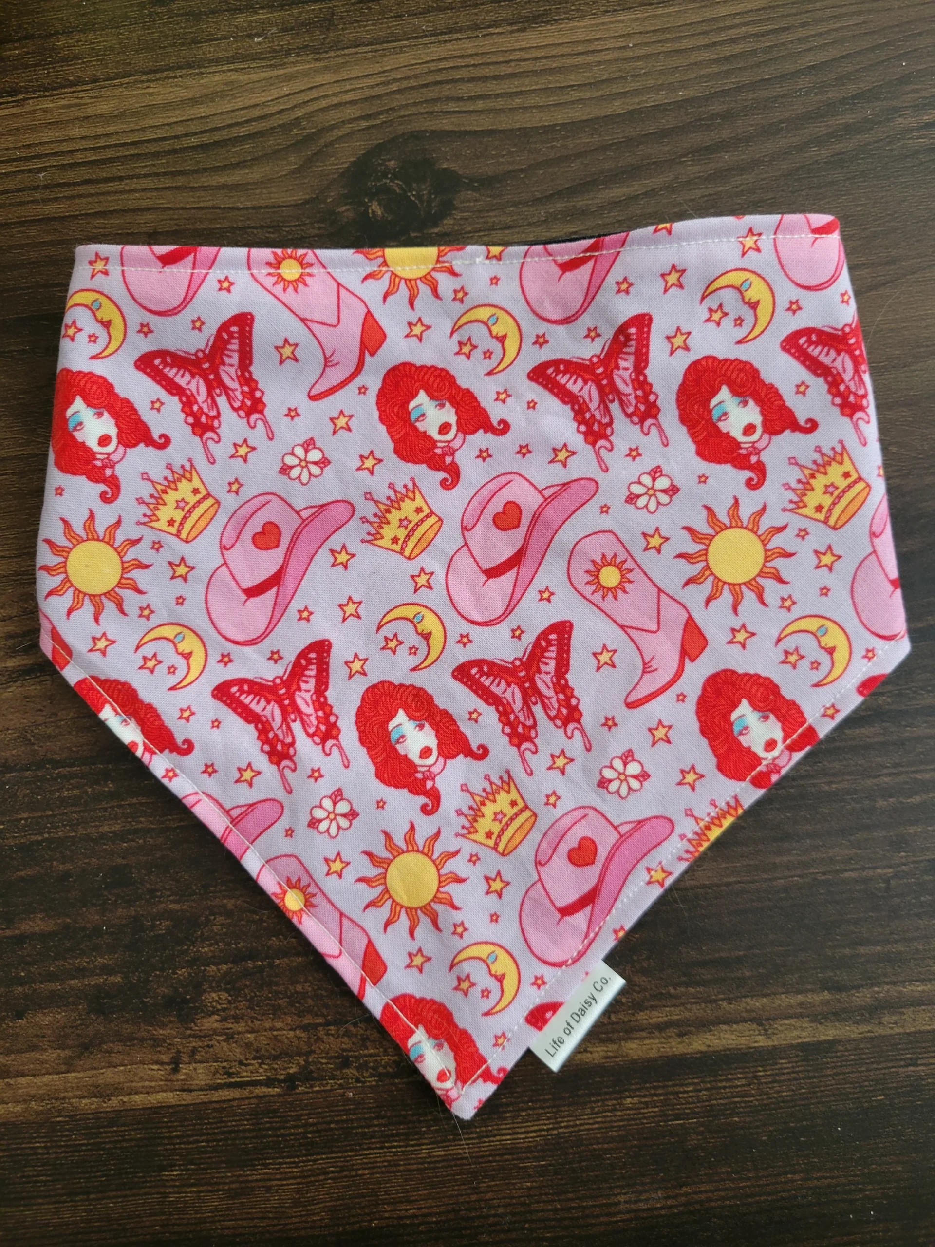 Life of Daisy Pink Pony Girl Dog Bandana