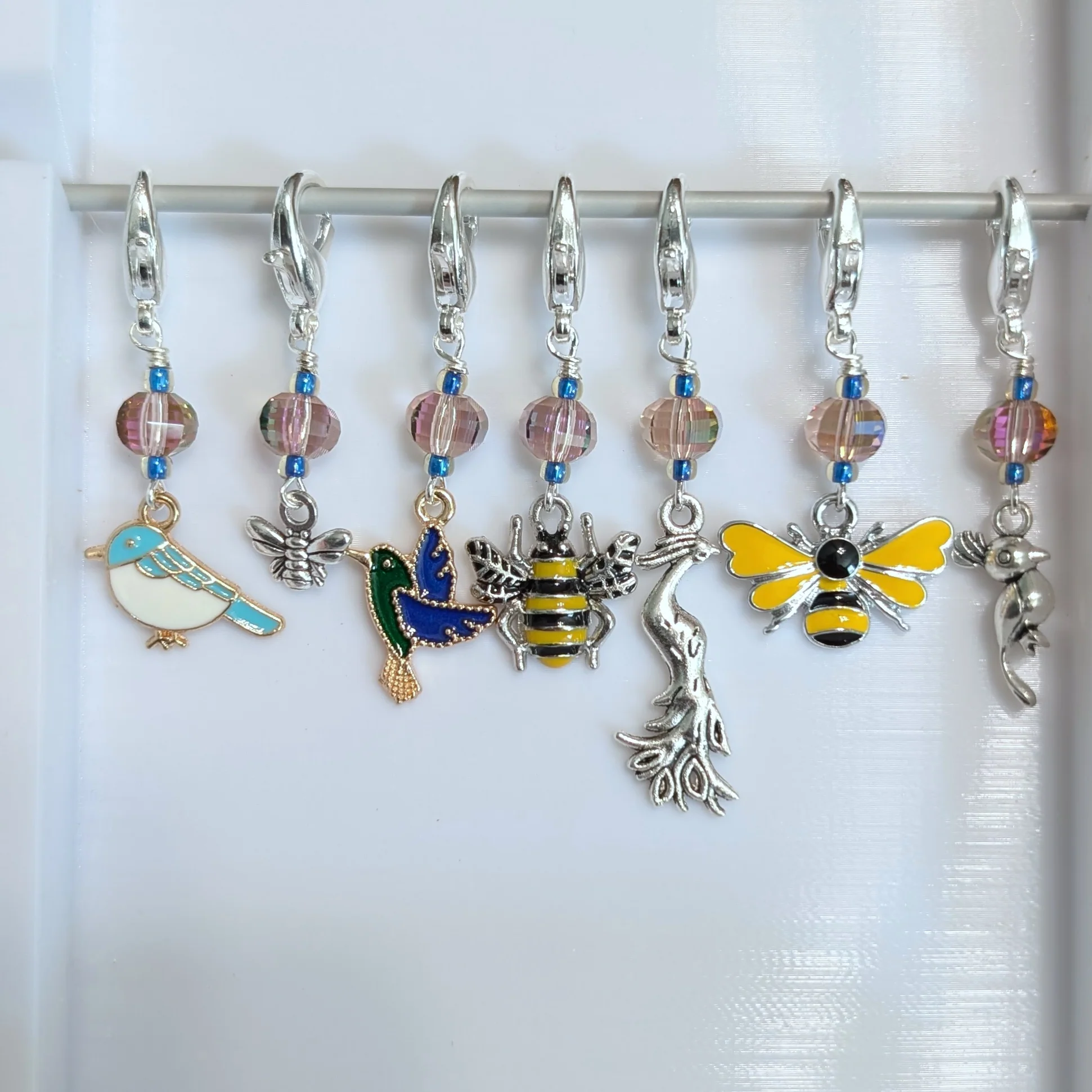 String Theory Colorworks The Birds and the Bees Stitch Marker