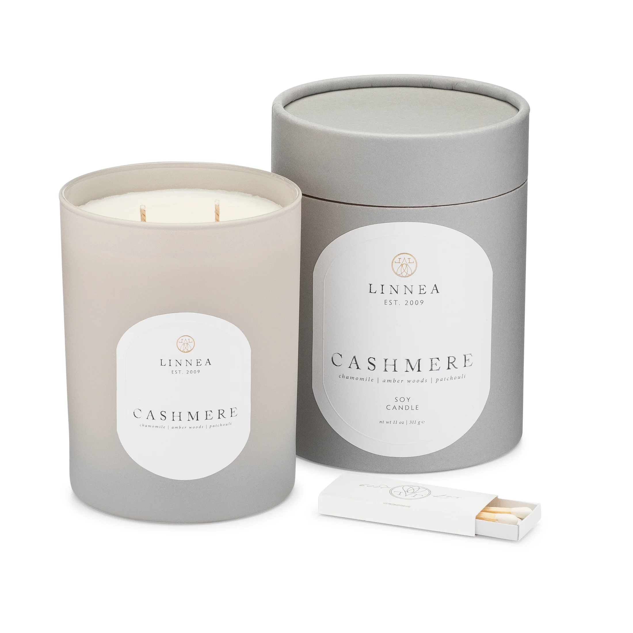 Green Roost Linnea Cashmere 2-wick Candle
