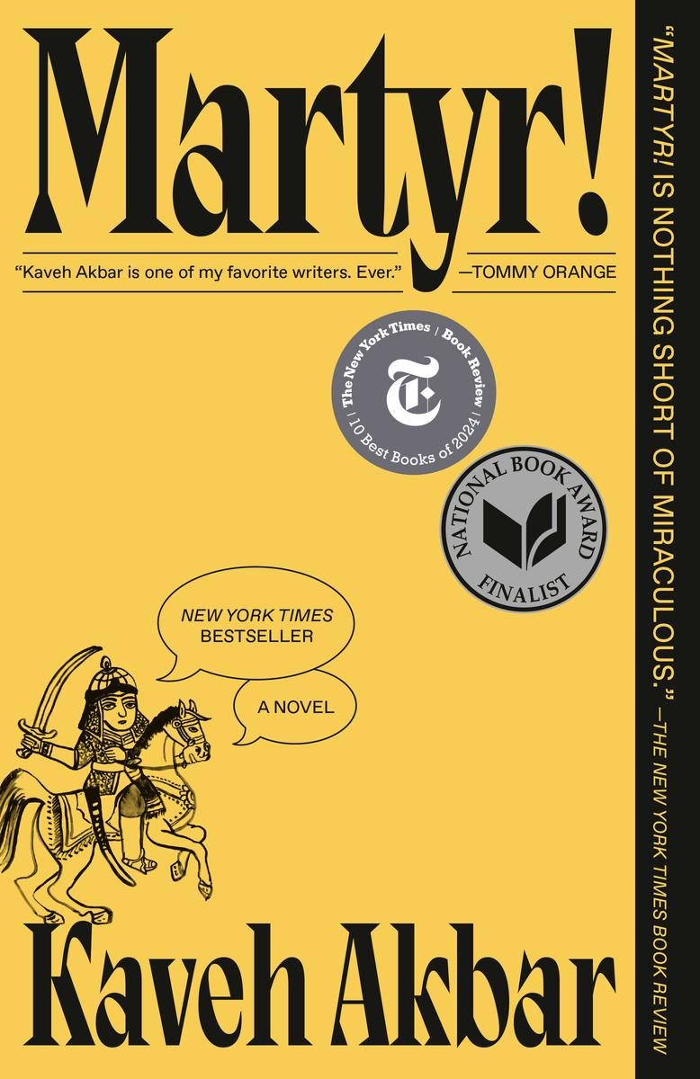 Martyr a novel at Comma a bookshop