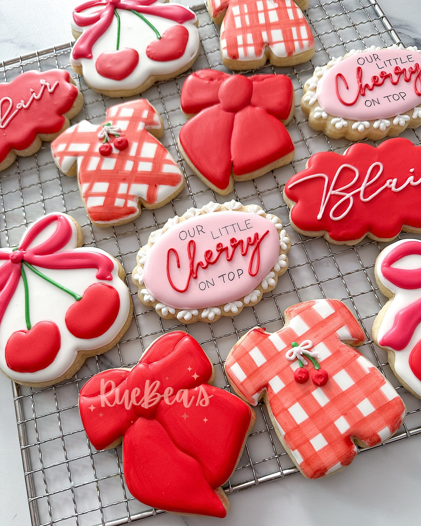 RueBaes Sweet Treats Custom Cookies Cherry on top