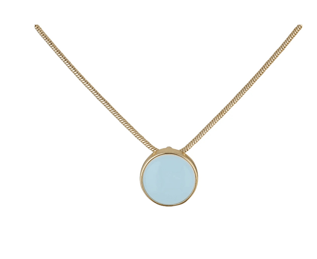 beach and back dana point circle necklace aqua