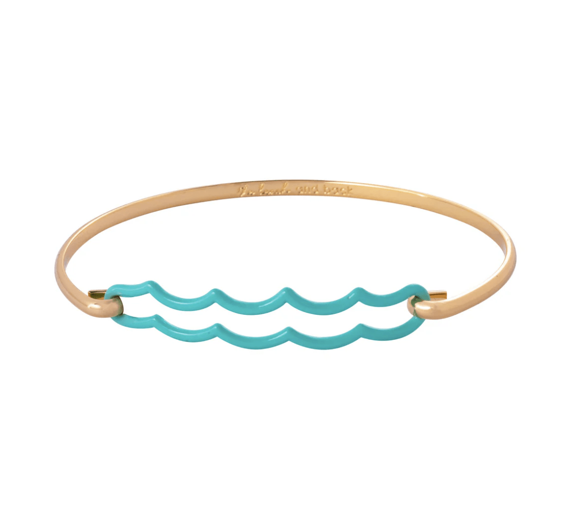 beach and back ocean wave bracelet