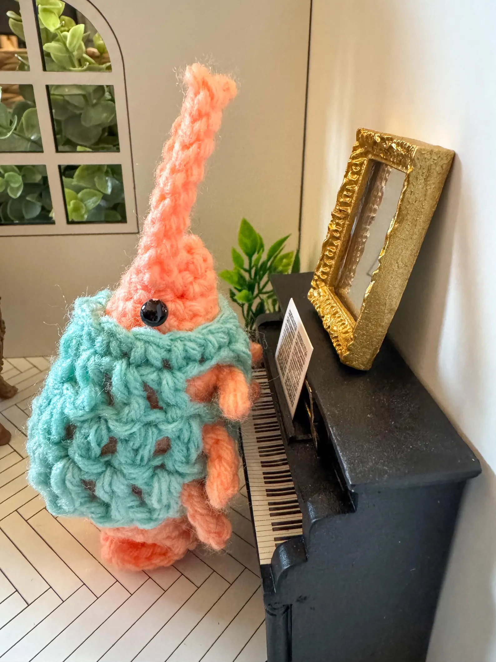 Sweet Little Knits Plush Shrimp in a Sweater