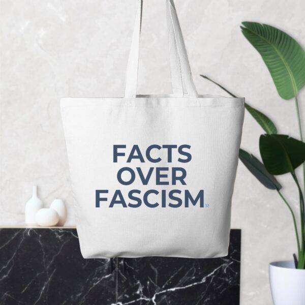 Facts Over Fascism Tote - Image 3