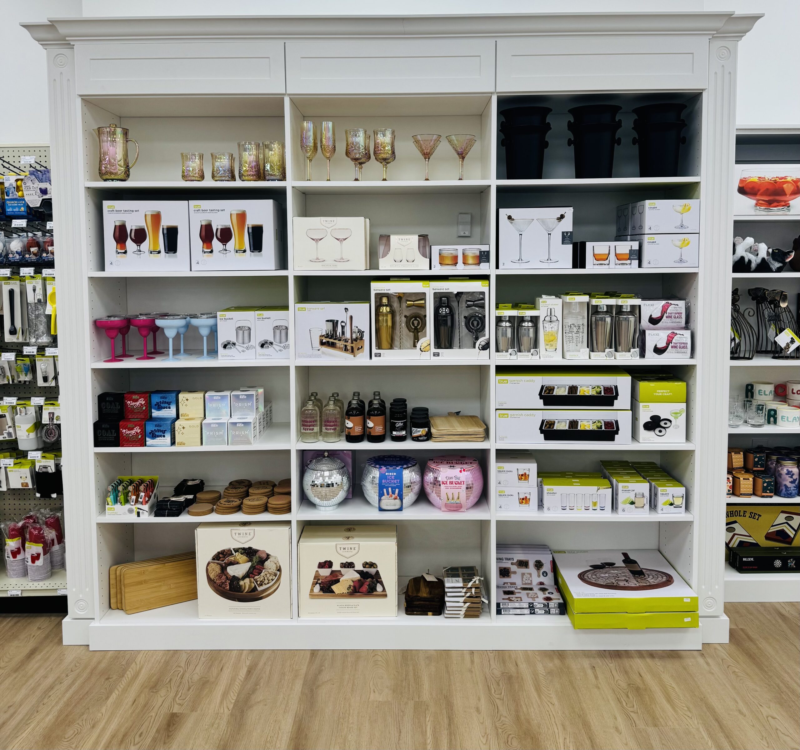 Hosting supplies including barware, garnishes, drink ware, games and more!