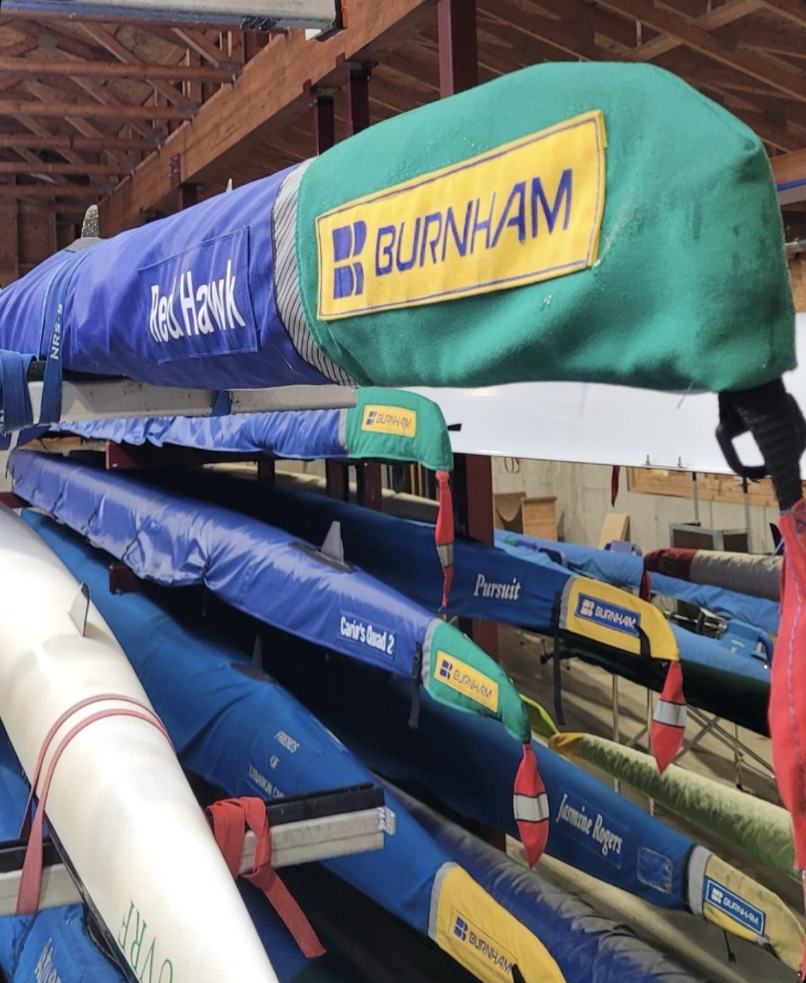 Boats wrapped in Burnham brand covers
