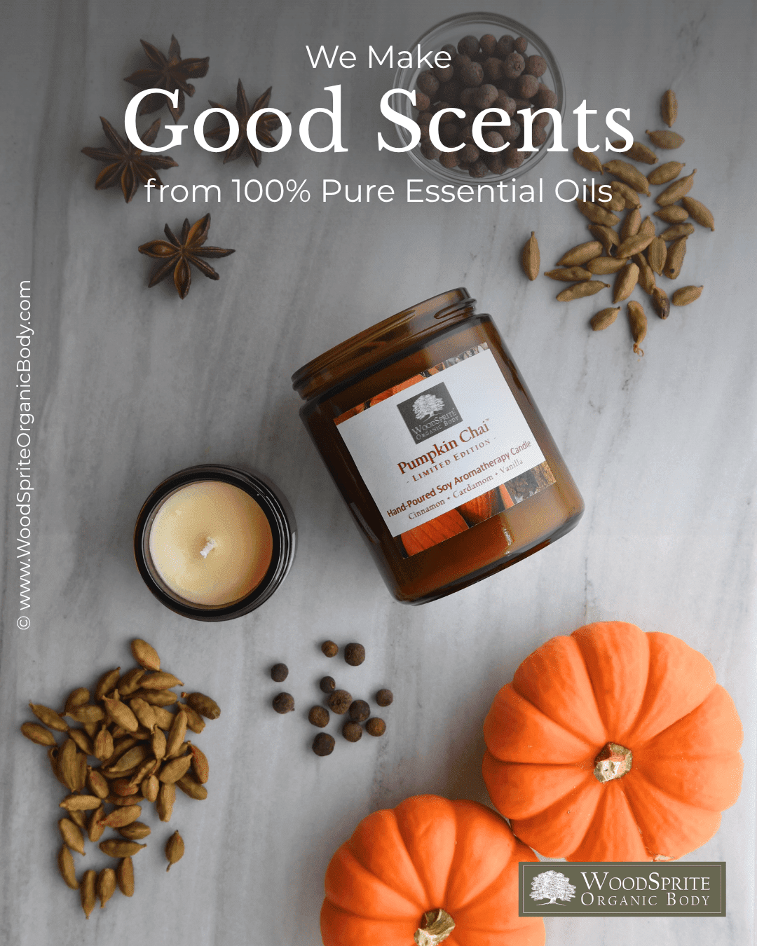 Pumpkin Chai Soy Aromatherapy Candles