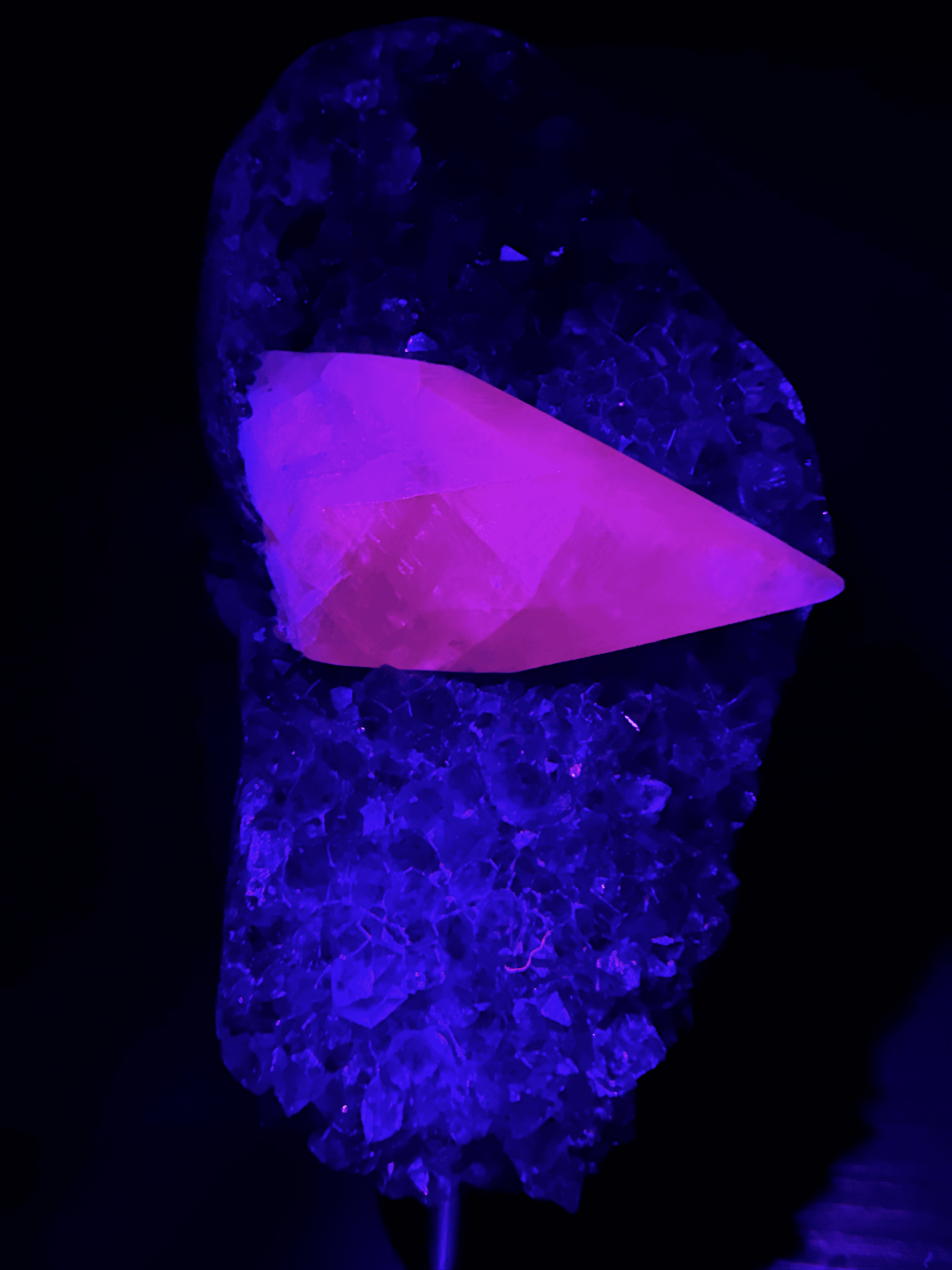 Under UV light