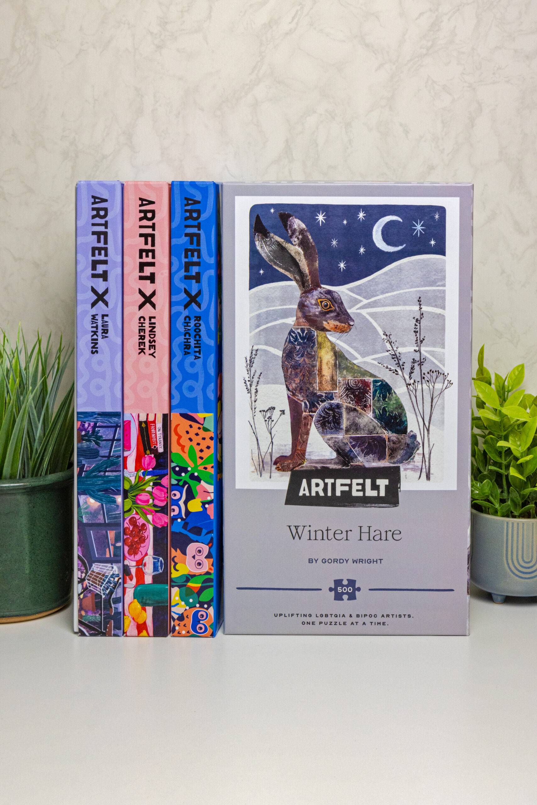 Four jigsaw puzzles from Artfelt Puzzles