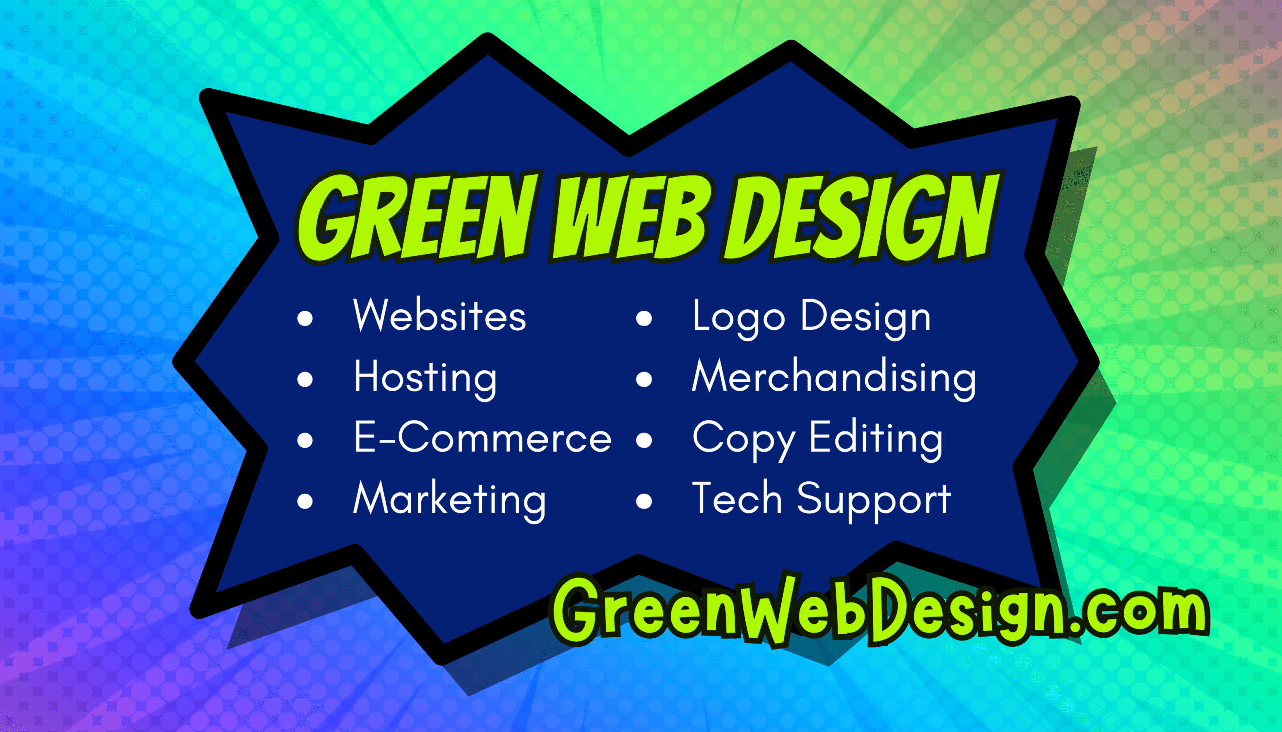 Green Web Design offers Website Design, Hosting, Domains, Logos, Branding, SEO, Marketing, and more. Established in 1995.