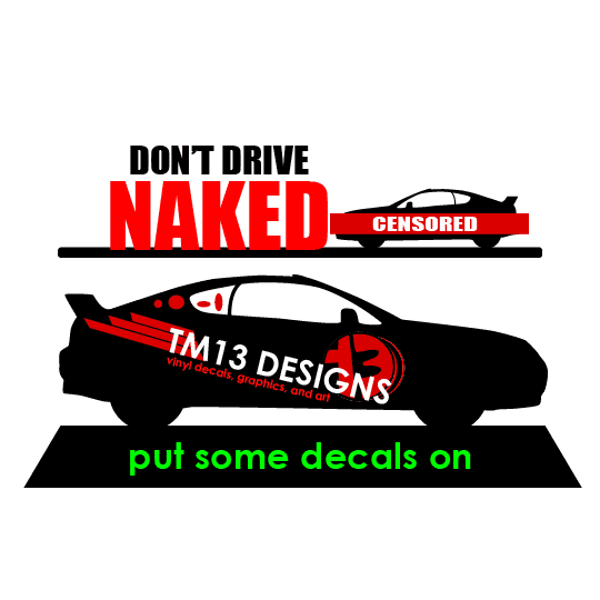 A graphic with a slogan for the shop.