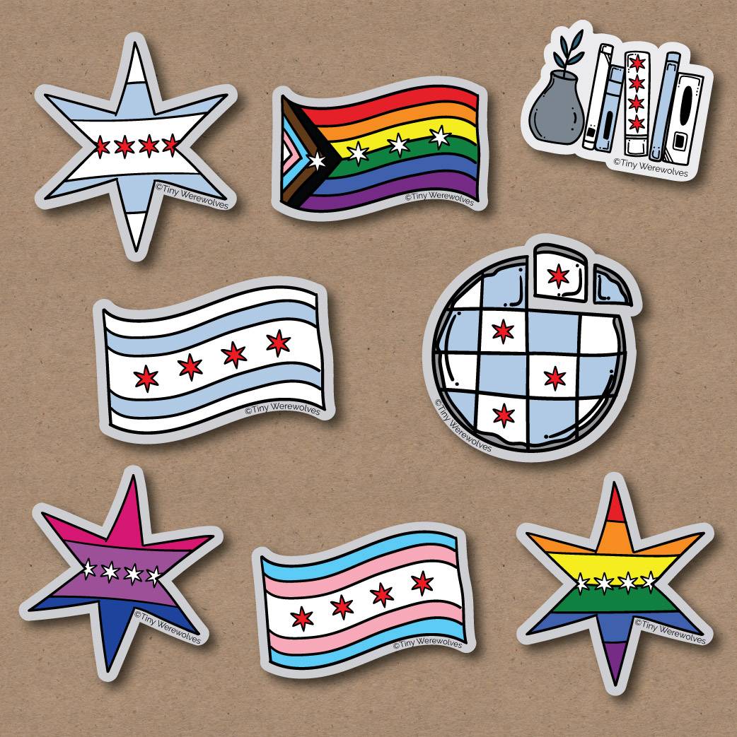 Chicago Themed Stickers