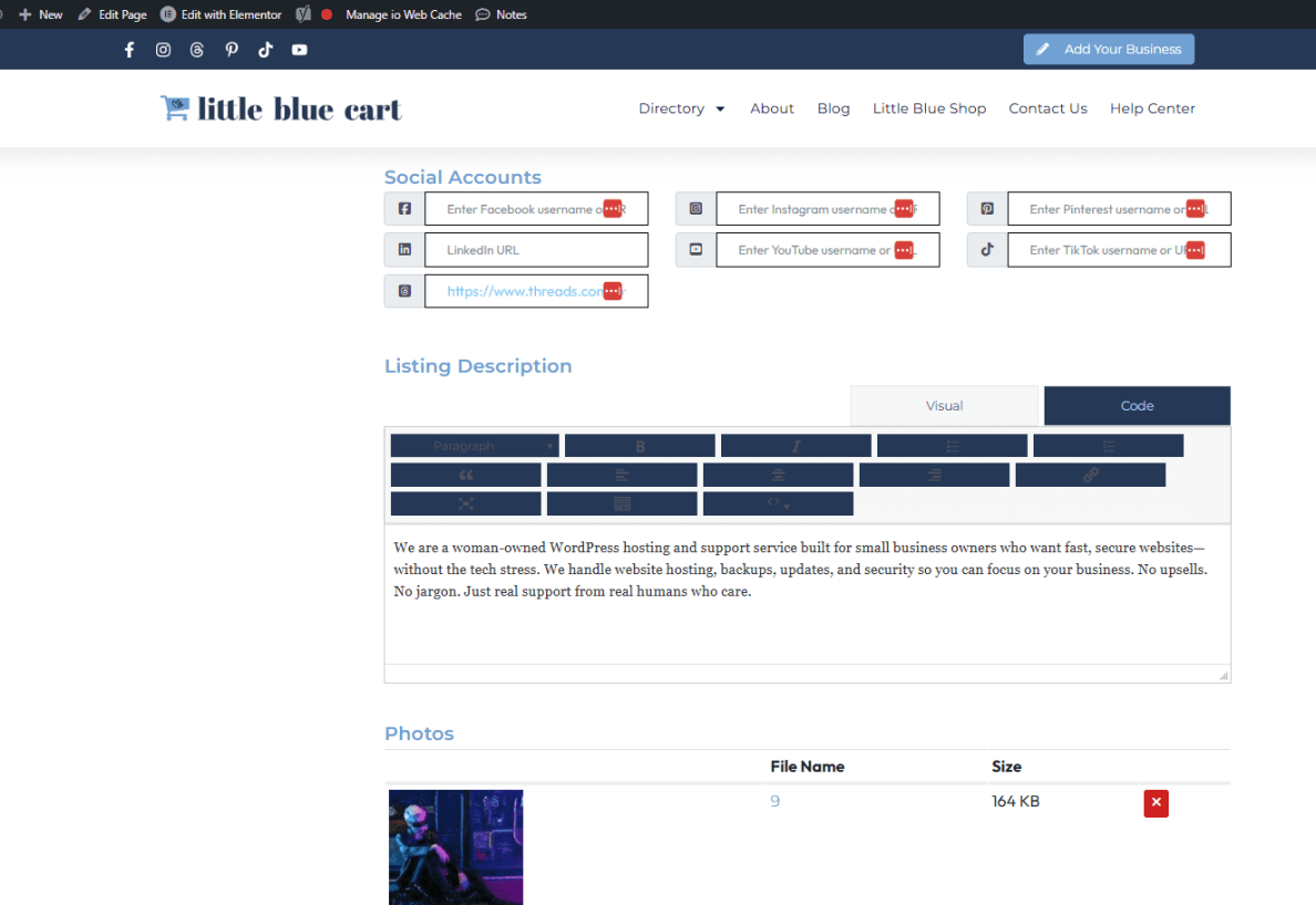 FireShot Capture 028 - Dashboard for Directory Vendors - Little Blue Cart - [littlebluecart.com]